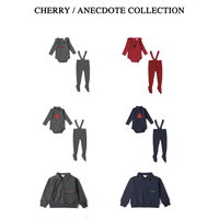 Anecdote Charcoal Cherry Baby Girl Set (straps are black)