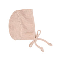 Lilette By Lil Legs Chunky Knit Bonnet Powder Pink