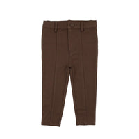 Lil Legs Knit Pants With Seam Classic Brown