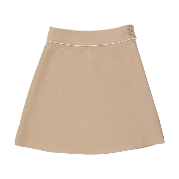 Coco Blanc Camel Wool Skirt