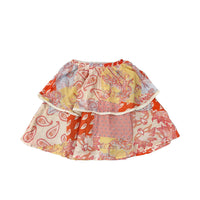 Belati Coral Patchwork Floral Skirt (BSK598)