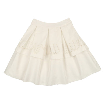 Coco Blanc Ivory Eyelet Skirt