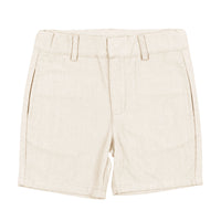 Sweet Threads Off-White Woven Shorts