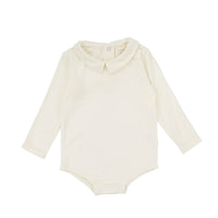 Lil Legs Collar Onesie Cream