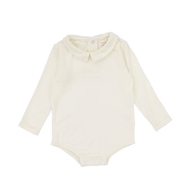 Lil Legs Collar Onesie Cream