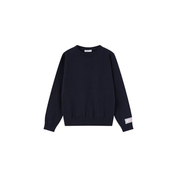 Coco Blanc Knit Crew Sweater - Navy CB4006