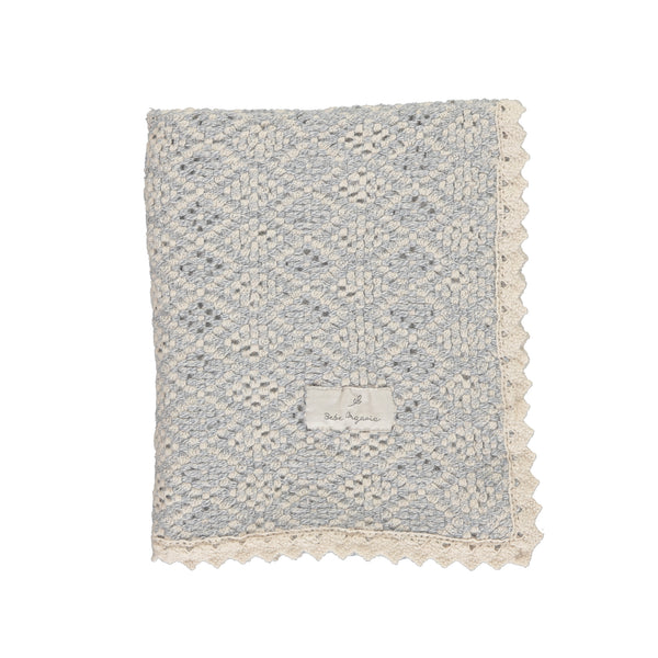 Bebe Organic Crochet Blanket Atlantic