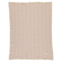 Bebe Organic Crochet Blanket Rose