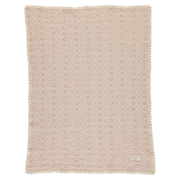 Bebe Organic Crochet Blanket Rose