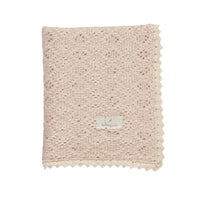 Bebe Organic Crochet Blanket Rose