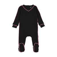 Cuddle & Coo Neon Pink Trim Stretchie