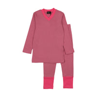 Cuddle & Coo Hot Pink V Neck Pajamas