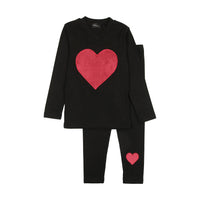 Cuddle & Coo Velour Heart Pajamas