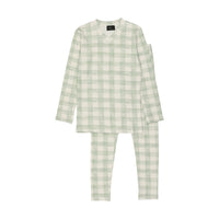 Cuddle & Coo Mint Checked Pajamas