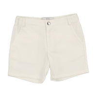 Panther White Linen Shorts