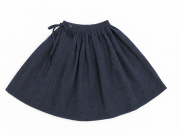 Calla Lili Girl Wrap Skirt - Blue