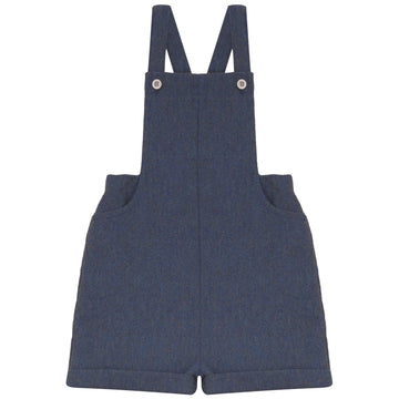 Calla Lili Boy Short Overalls - Blue
