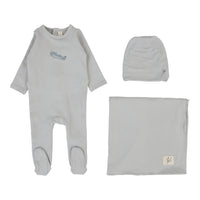 Lilette By Lil Legs Graphic Layette set Pale Blue