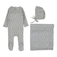 Lilette By Lil Legs Bud Layette Set Light Blue