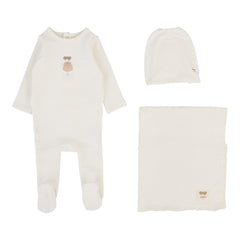 Lilette By Lil Legs Graphic Layette set Cream/Doll