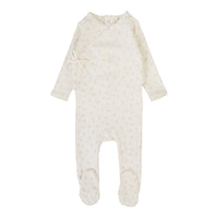Lilette By Lil Legs Bud Footie Cream/Pink