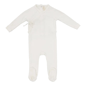 LILETTE BY LIL LEGS WINTER WHITE WRAPOVER FOOTIE