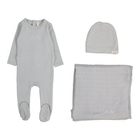 Lilette By Lil Legs Take Me Home Bebe Layette Set Pale Blue