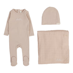 Lilette By Lil Legs Take Me Home Bebe Layette Set Dusty Pink