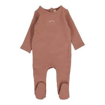 Lilette By Lil Legs Dreamy Graphic Footie Deep Pink