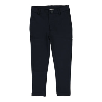 Lil Legs Dark Navy Boys Basics Ponte Pants Without Seam