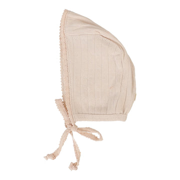 Lilette By Lil Legs Fine Pointelle Bonnet Petal