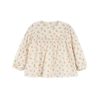 One Child Floral Dotted Floral Printed Blouse
