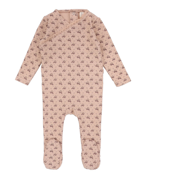 Lilette By Lil Legs Dotty Florette Footie Roseberry