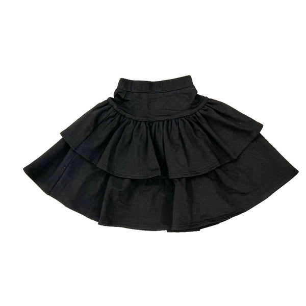 Pink Label By Petite Amalie Black Double Layer Skirt