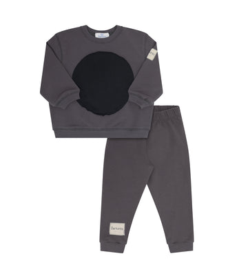 Heven Child Toddler Circle Patch Set - Grey