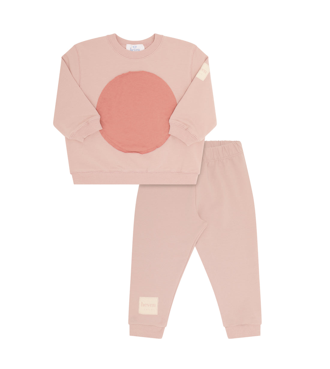 Heven Child Toddler Circle Patch Set - Pink