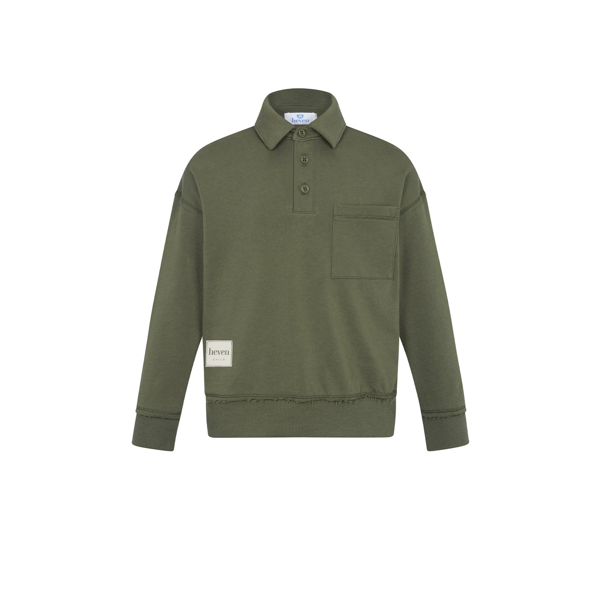 Heven Child Boys Polo - Green