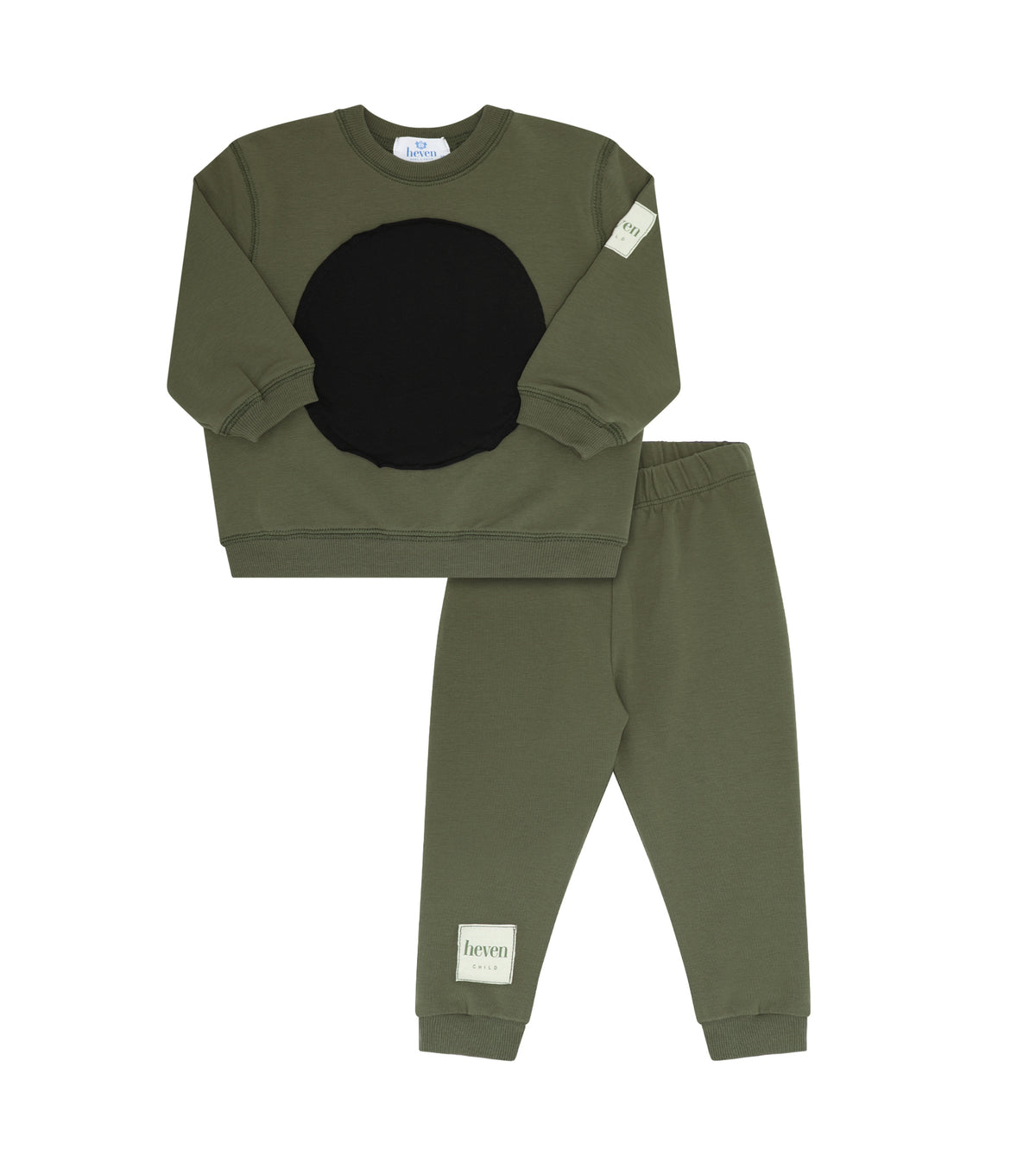 Heven Child Toddler Circle Patch Set - Green