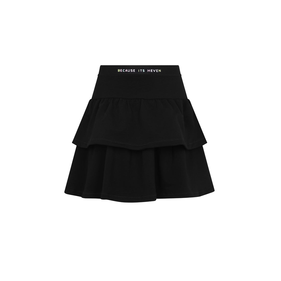 Heven Child Because It’s Heven Tiered Skirt - Black