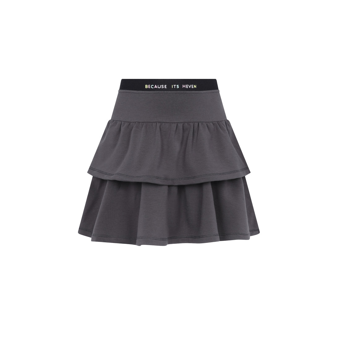 Heven Child Because It’s Heven Tiered Skirt - Grey