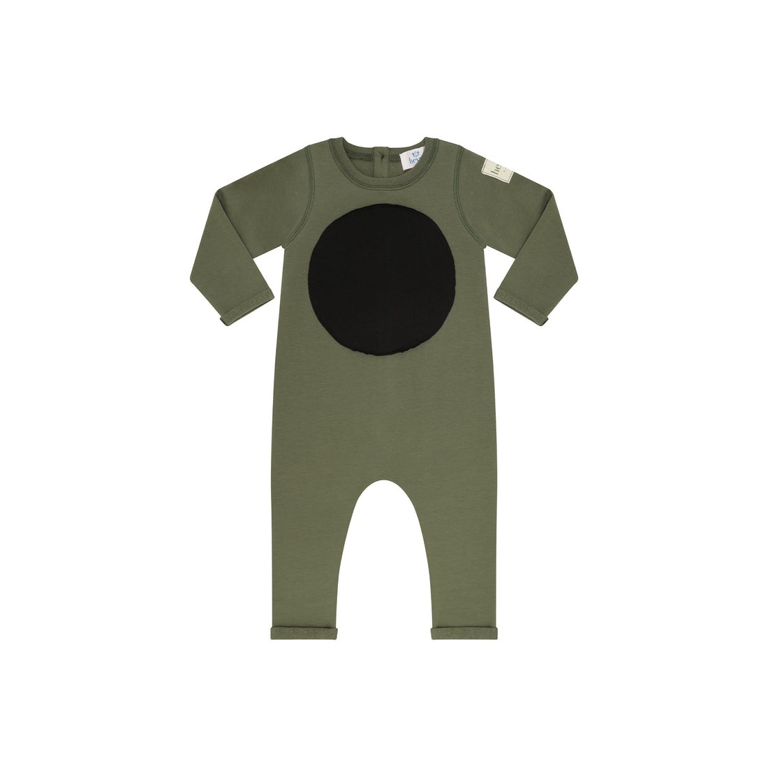 Heven Child Baby Circle Patch Romper - Green