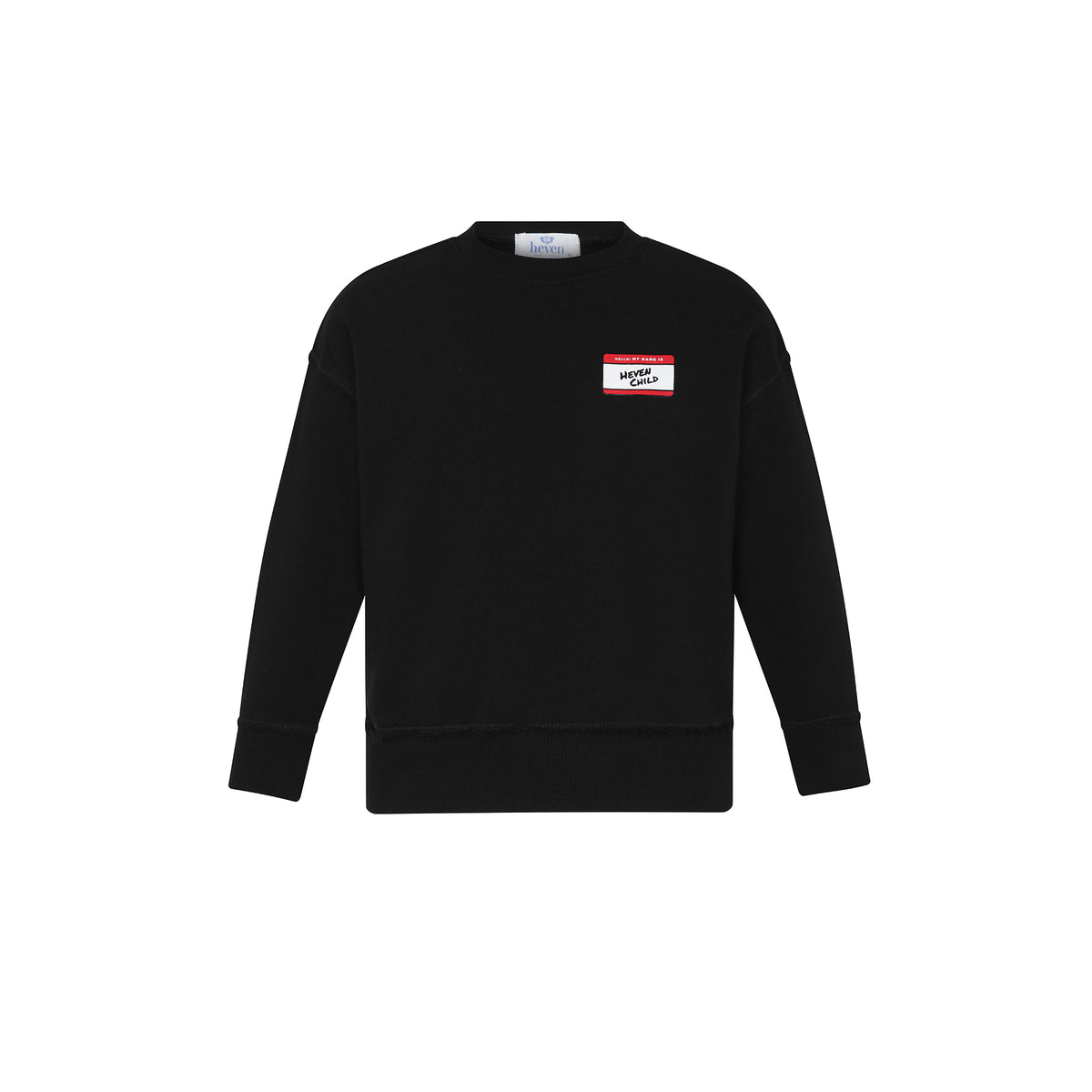 Heven Child Boys Hello Sweatshirt - Black