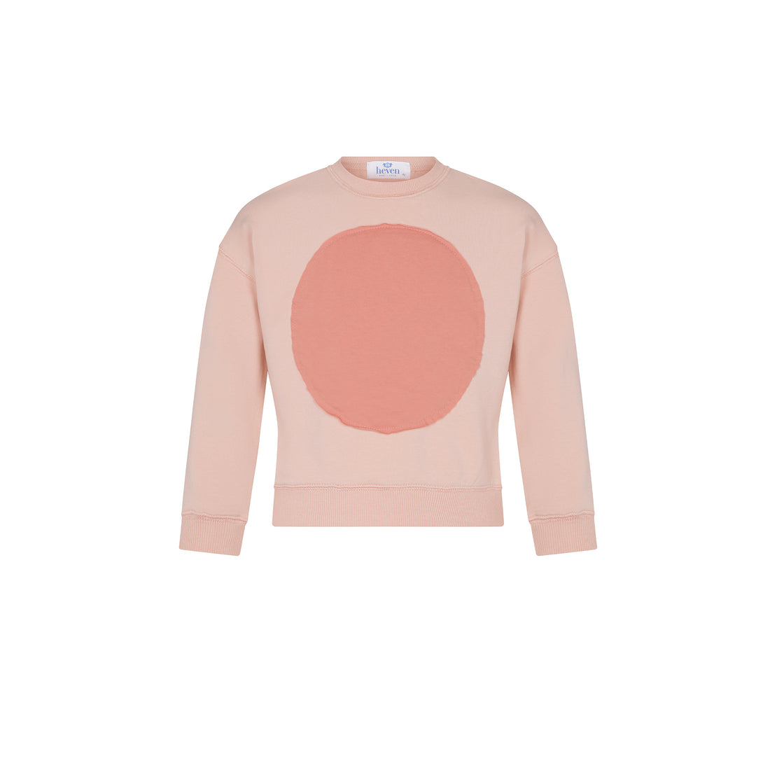 Heven Child Girls Circle Patch Sweatshirt - Pink