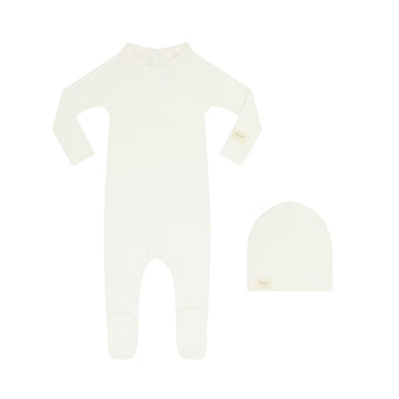 Heven Child Baby Footie - Ivory