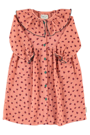 Piupiuchick Pink Knee-Length Dress with Little Flowers
