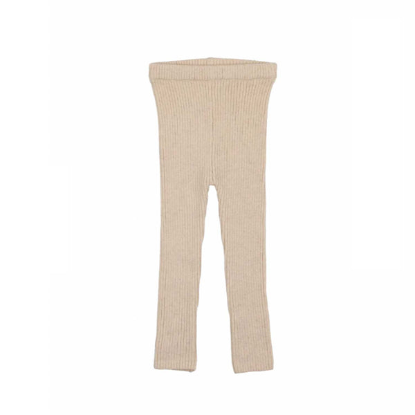 Lil Legs Basic Knit Leggings Ecru