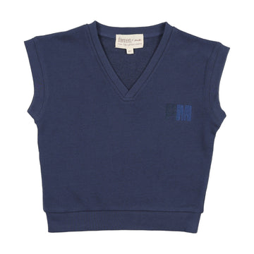 Farren And Me Washed Blue French Terry Vest (Faw25-10)