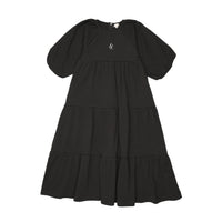 Analogie By Lil Legs Puff Sleeve Maxi 3/4 - Black