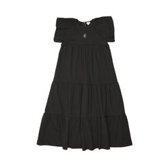 Analogie By Lil Legs Puff Sleeve Maxi SS -  Black