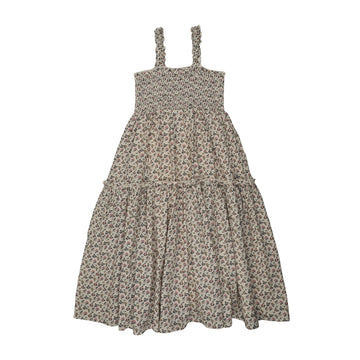 Analogie By Lil Legs Smocked Maxi Jumper - Multi Botanical